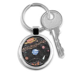 Space Key Chains (round)  by okhismakingart