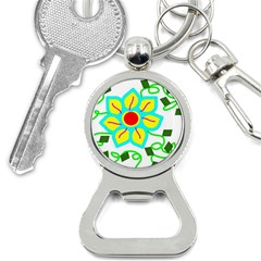 Digital Flower Bottle Opener Key Chains by okhismakingart