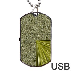 Electric Field Art I Dog Tag Usb Flash (two Sides) by okhismakingart