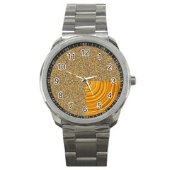 Electric Field Art Ii Sport Metal Watch by okhismakingart