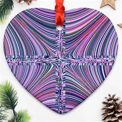 Electric Field Art Ix Ornament (heart) by okhismakingart