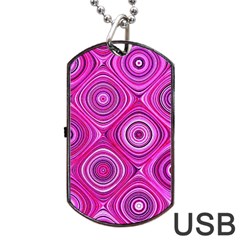 Electric Field Art Xiii Dog Tag Usb Flash (one Side) by okhismakingart