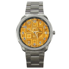 Electric Field Art Xv Sport Metal Watch by okhismakingart