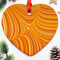 Electric Field Art Xxv Heart Ornament (two Sides) by okhismakingart