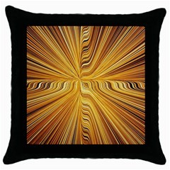 Electric Field Art Xxvi Throw Pillow Case (black) by okhismakingart