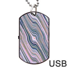 Electric Field Art Xxviii Dog Tag Usb Flash (two Sides) by okhismakingart