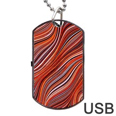 Electric Field Art Xliii Dog Tag Usb Flash (two Sides) by okhismakingart