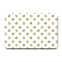 Birds, Animal, Cute, Sketch, Wildlife, Wild, Cartoon, Doodle, Scribble, Fashion, Printed, Allover, For Kids, Drawing, Illustration, Print, Design, Patterned, Pattern Small Doormat  by dflcprintsclothing