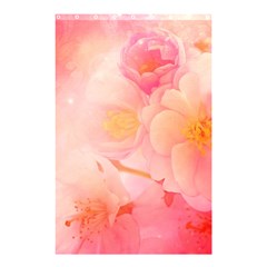 Wonderful Floral Design, Soft Colors Shower Curtain 48  X 72  (small)  by FantasyWorld7