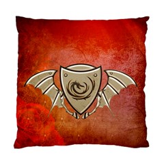 Wonderful Dragon On A Shield With Wings Standard Cushion Case (two Sides)