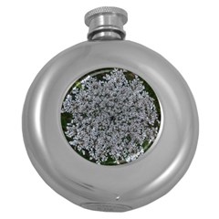 Queen Annes Lace Original Round Hip Flask (5 Oz) by okhismakingart