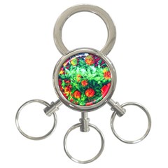 Intense Flowers 3-ring Key Chains by okhismakingart