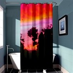 Sunset and Geraniums Shower Curtain 36  x 72  (Stall)  Curtain(36 X72 ) - 33.26 x66.24  Curtain(36 X72 )