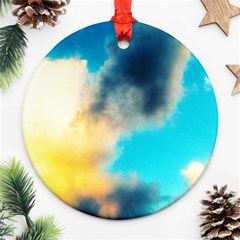 Pale Clouds Ornament (round) by okhismakingart