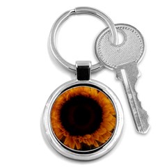 Single Sunflower Key Chains (round)  by okhismakingart