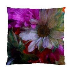 Grainy Green Flower (with Blue Tint) Standard Cushion Case (one Side)