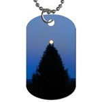 Tree and Moon Dog Tag (Two Sides) Back