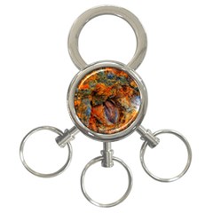 Rainbow Fossil 3-ring Key Chains by okhismakingart