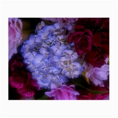 Hydrangea Arrangement Ii (blue Tint) Small Glasses Cloth by okhismakingart