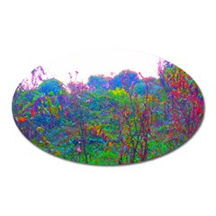 Neon Weeds Oval Magnet by okhismakingart