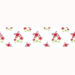 Cute Floral Drawing Motif Pattern Large Bar Mats by dflcprintsclothing