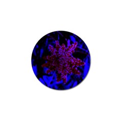 Maroon And Blue Sumac Bloom Golf Ball Marker (10 Pack) by okhismakingart