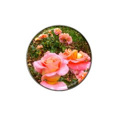 Pink Rose Field Hat Clip Ball Marker (4 Pack) by okhismakingart