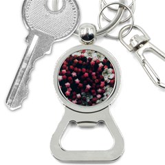 Floral Stars -dark Red Bottle Opener Key Chains by okhismakingart