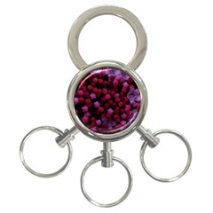 Floral Stars -purple 3-ring Key Chains by okhismakingart