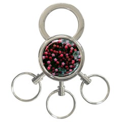 Floral Stars -bright 3-ring Key Chains by okhismakingart