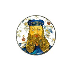 Vincent Van Gogh Cartoon Beard Illustration Bearde Hat Clip Ball Marker by Sudhe