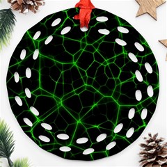 System Web Network Connection Ornament (round Filigree) by Pakrebo