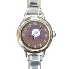 Statehouse Rotunda Round Italian Charm Watch by Riverwoman