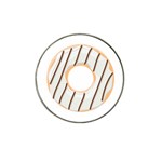 Donut Pattern Alone Cream Frame Donut Pattern Alone Cream Brown Background Only Hat Clip Ball Marker (10 pack) Front