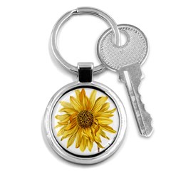 Sunflower - Vintage Key Chains (round)  by WensdaiAmbrose