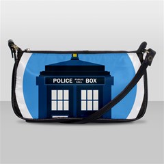 Doctor Who Tardis Shoulder Clutch Bag by Sudhe