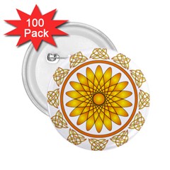 Rosette Model Ornament Braid 2 25  Buttons (100 Pack) 