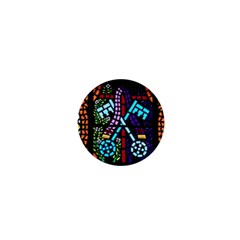 Mosaic Window Rosette Church Glass 1  Mini Buttons by Pakrebo