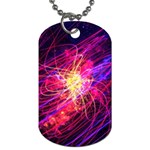 Abstract Cosmos Space Particle Dog Tag (Two Sides) Front