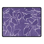 Katsushika Hokusai, Egrets from quick lessons in simplified drawing Fleece Blanket (Small) 50 x40  Blanket Front