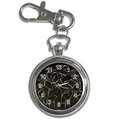 Katsushika Hokusai, Egrets From Quick Lessons In Simplified Drawing Key Chain Watches by Valentinaart