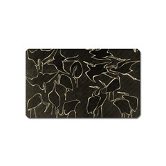 Katsushika Hokusai, Egrets From Quick Lessons In Simplified Drawing Magnet (name Card) by Valentinaart