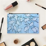 Katsushika Hokusai, Egrets from quick lessons in simplified drawing Cosmetic Bag (Medium) Front