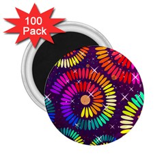 Abstract Background Spiral Colorful 2 25  Magnets (100 Pack)  by HermanTelo