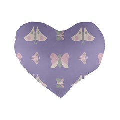 Butterfly Butterflies Merry Girls Standard 16  Premium Heart Shape Cushions