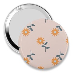 Flowers Continuous Pattern Nature 3  Handbag Mirrors