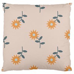 Flowers Continuous Pattern Nature Large Flano Cushion Case (two Sides)