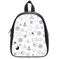 Witchcraft Symbols  School Bag (small) by Valentinaart