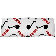 Music Letters Word Headphones Note Body Pillow Case (dakimakura) by HermanTelo