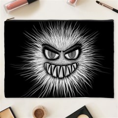 Monster Black White Eyes Cosmetic Bag (xxxl) by HermanTelo